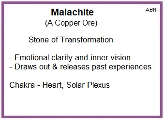 Crystal:  Malachite Ring Size #10